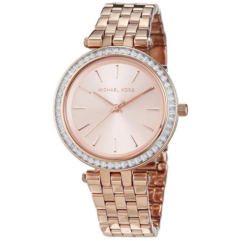 michael kors mini darci rose gold watch|darci rose gold tone.